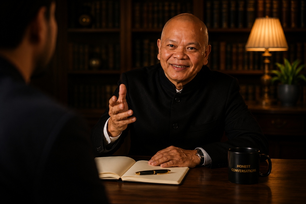 Tashi Khoo speaking warmly