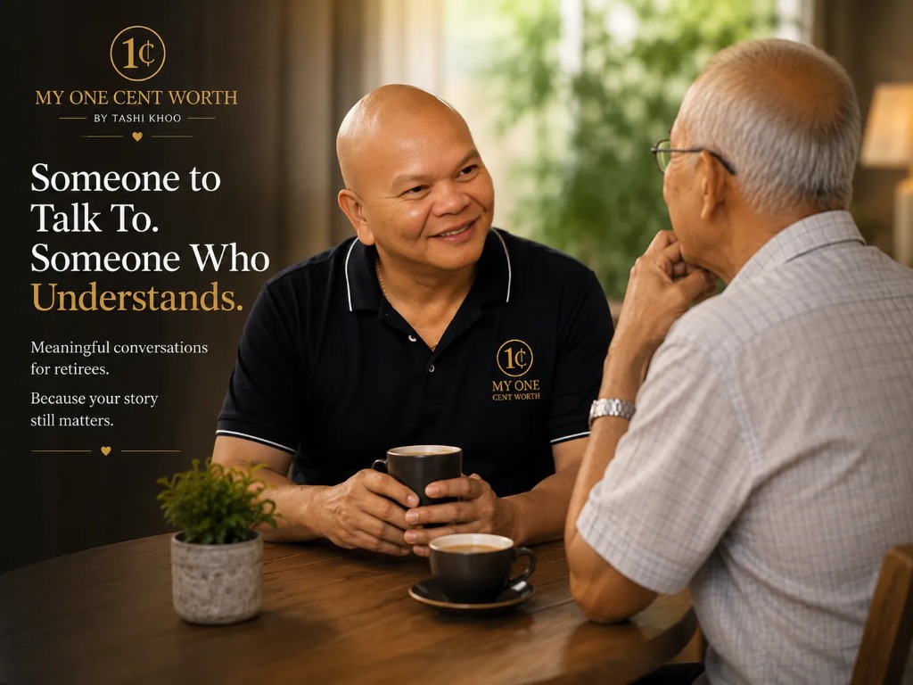 Retirement Companion Singapore Retirement Companion Singapore Tashi Khoo having warm conversation